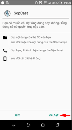 Hướng Dẫn Xem Sopcast Trên Điện Thoại Android