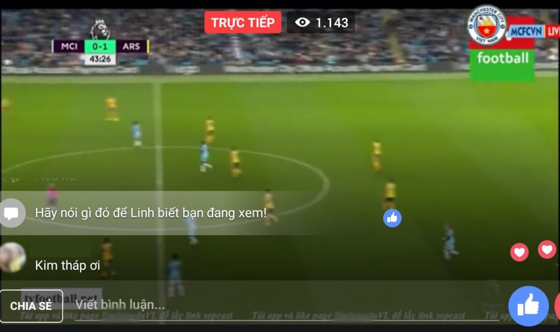 LiveStream bóng đá