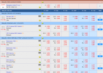 Hướng dẫn xem tỷ lệ kèo cá cược bóng đá dễ hiểu