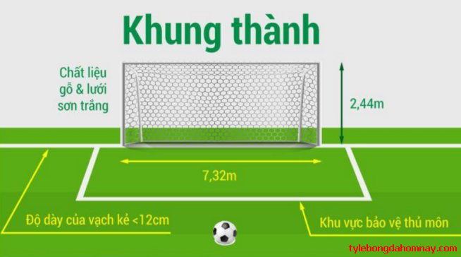 Kích thước sân bóng đá 11 người